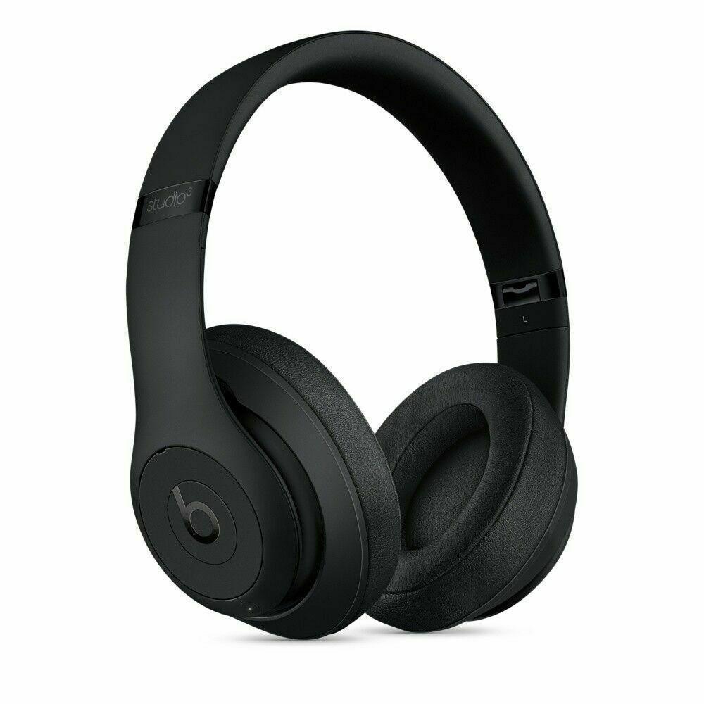 良品検品済 Beats Studio3 ビーツワイヤレス wireless ノイズキャンセリングヘッドホン matte black マットブラック 黒 Bluetooth