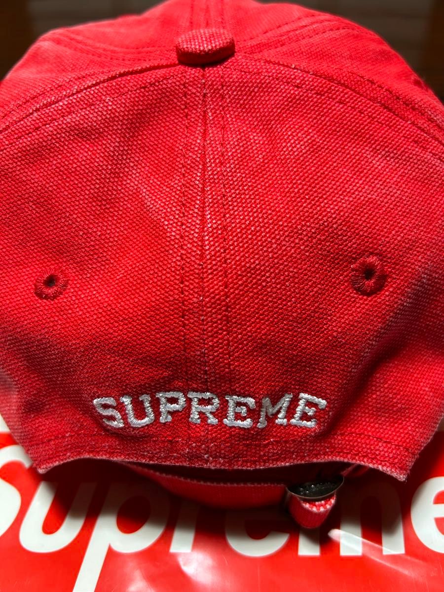 Supreme pigment Canvas S Logo レッド フリーサイズ Supreme pigment Canvas S Logo レッド フリーサイズ