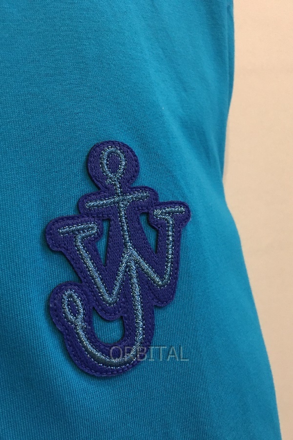 二子玉) JW Anderson JWアンダーソン JW Anchor logo-patch ロゴパッチTシャツ JT0061PG0772800 ブルー メンズ L 訳有_画像4