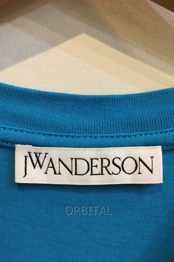 二子玉) JW Anderson JWアンダーソン JW Anchor logo-patch ロゴパッチTシャツ JT0061PG0772800 ブルー メンズ L 訳有_画像5