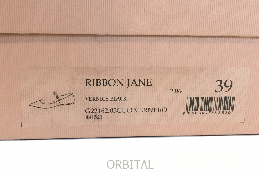 二子玉) Gianvito Rossi ジャンヴィトロッシ 未使用 RIBBON JANE エナメル ストラップ パンプス 39 定価￥135,300-_画像8