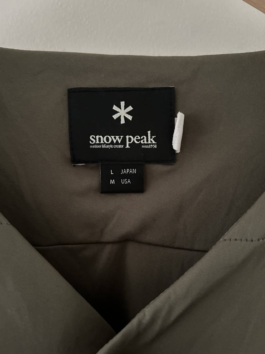 Snow Peak スノーピーク フレキシブルインサレーション カーディガン SW-17AU010 メンズサイズ:L 色:Nオリーブ_画像3