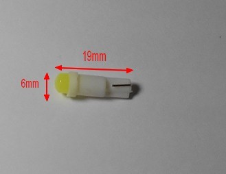 ★即決10個+2個で290円★T5-散光-1SMD LED★T5ウェッジ球ホワイト★カバー付き_画像2