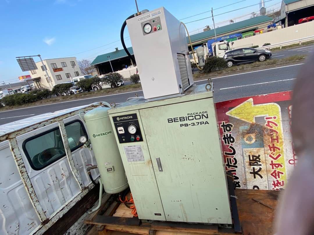 ○BEBICON ORION 3.7k パッケージコンプレッサー サブタンク ドライヤーフルセット PB-3.7PA RAX4J-SE○