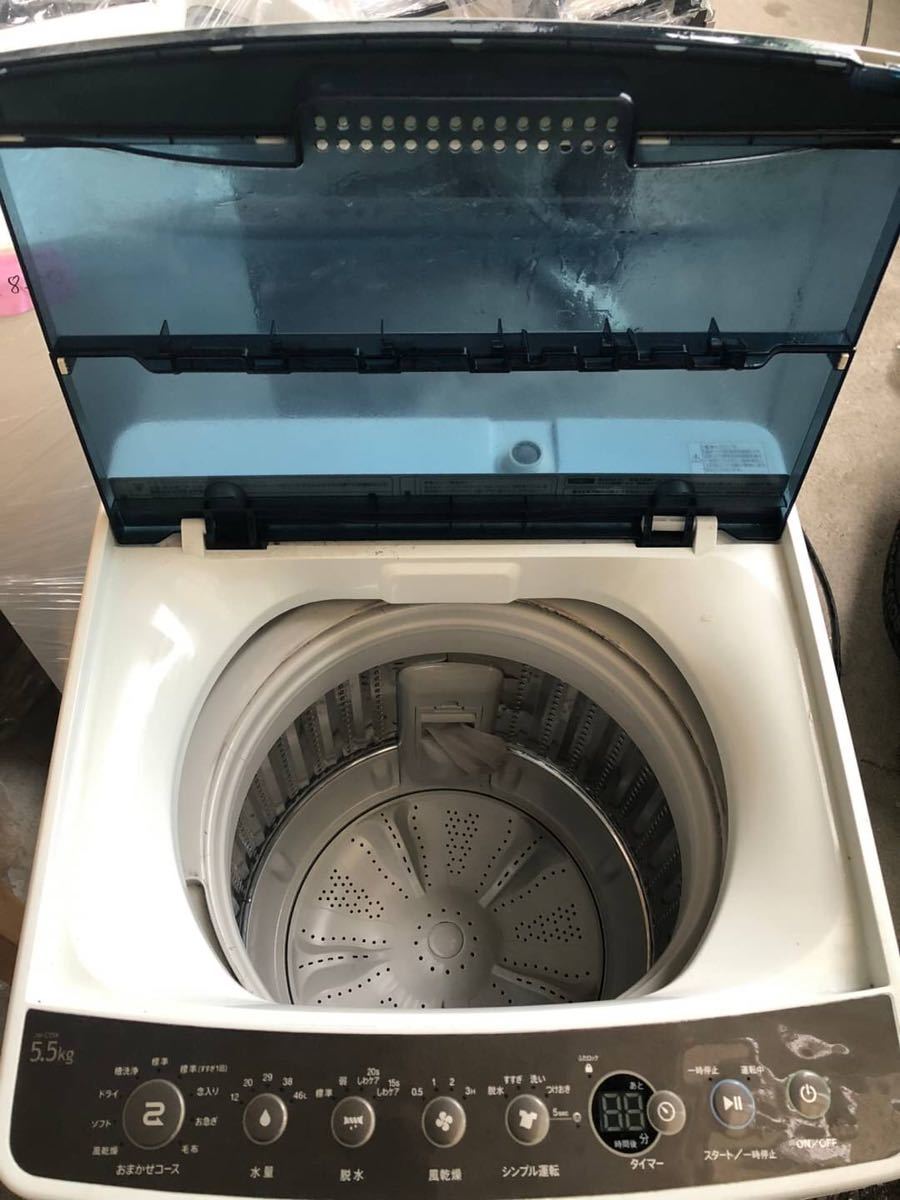 ○GW8178 Haier 全自動洗濯機 5.5kg JW-C55A 17年製○の画像2