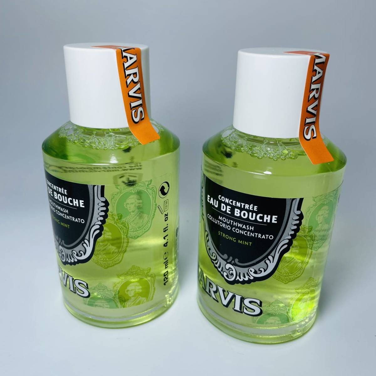 【未使用2個】MARVIS(マービス) マウスウォッシュ ペパーミント 洗口液 アルコールフリー イタリア製 120ml×2個の画像3