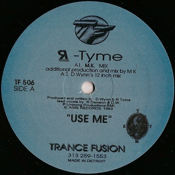R-Tyme /　Use Me　1993DERRICK MAYとDARRYL WYNNによる1993デトロイト・ハウス傑作04年リイシュー盤！_画像1