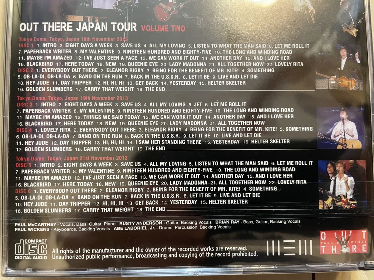 PAUL McCARTNEY ポールマッカートニー　OUT THERE JAPAN TOUR VOLUME 2 プレス盤　6枚組　新品未開封　ビートルズ　beatles_画像4