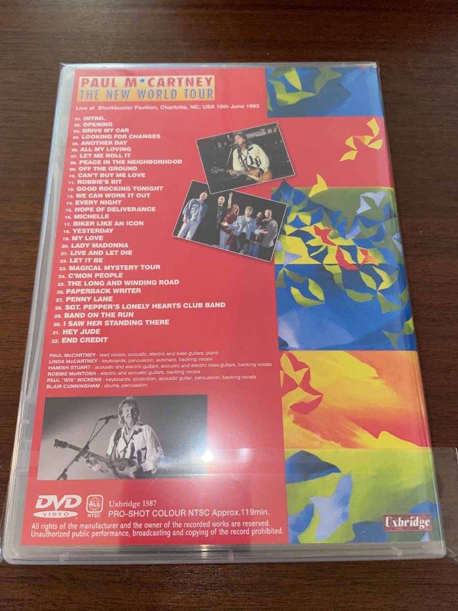 Paul McCartney ポールマッカートニー　 Charlotte 1993 DVD 新品未開封　ビートルズ　beatles_画像2