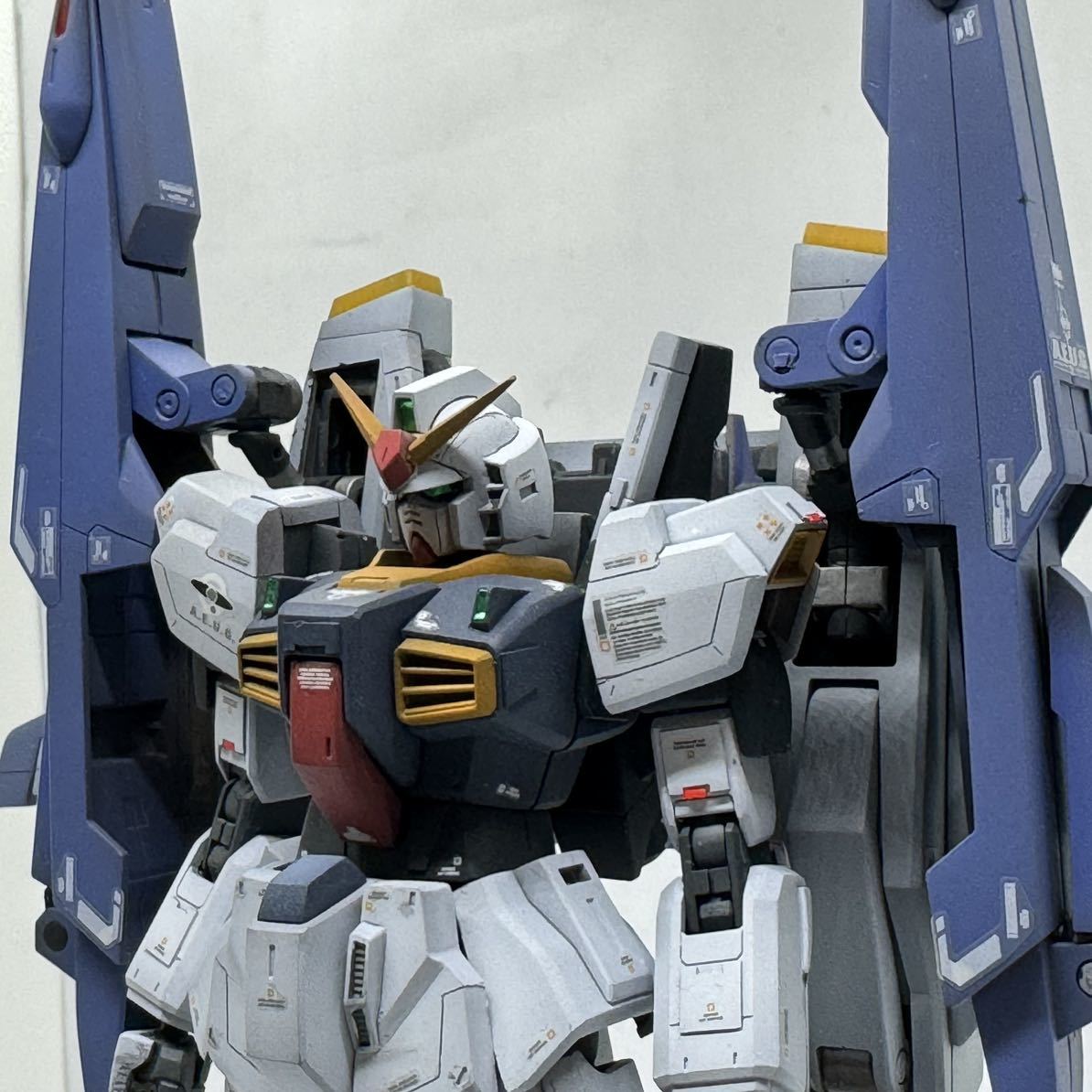 HGUC 1/144ガンダム Mk-II RIVIVE＋プレバン限定Gディフェンサー【改修全塗装完成品】スーパーガンダム 機動戦士Zガンダム Mk-2 MkⅡ Mk2_画像7