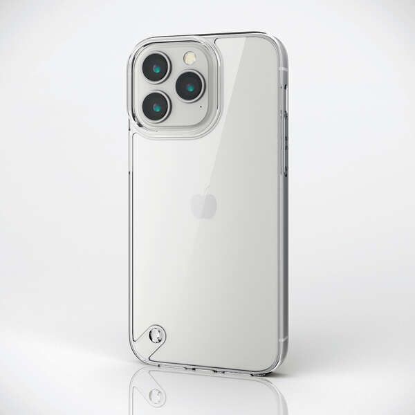 エレコム製 iPhone 14 Pro Max ハイブリッドケース ガラス スタンダード PM-A22DHVCG1CR 