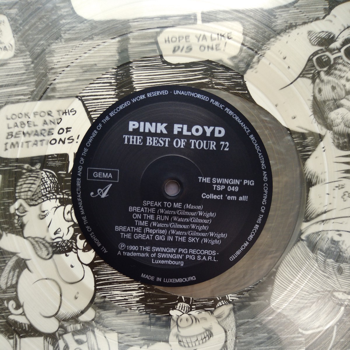 pink floyd the best of tour 72 ピンク・フロイド live analog record vinly レコード アナログ LPの画像4