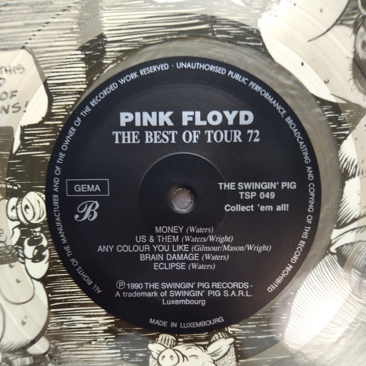 pink floyd the best of tour 72 ピンク・フロイド live analog record vinly レコード アナログ LPの画像6