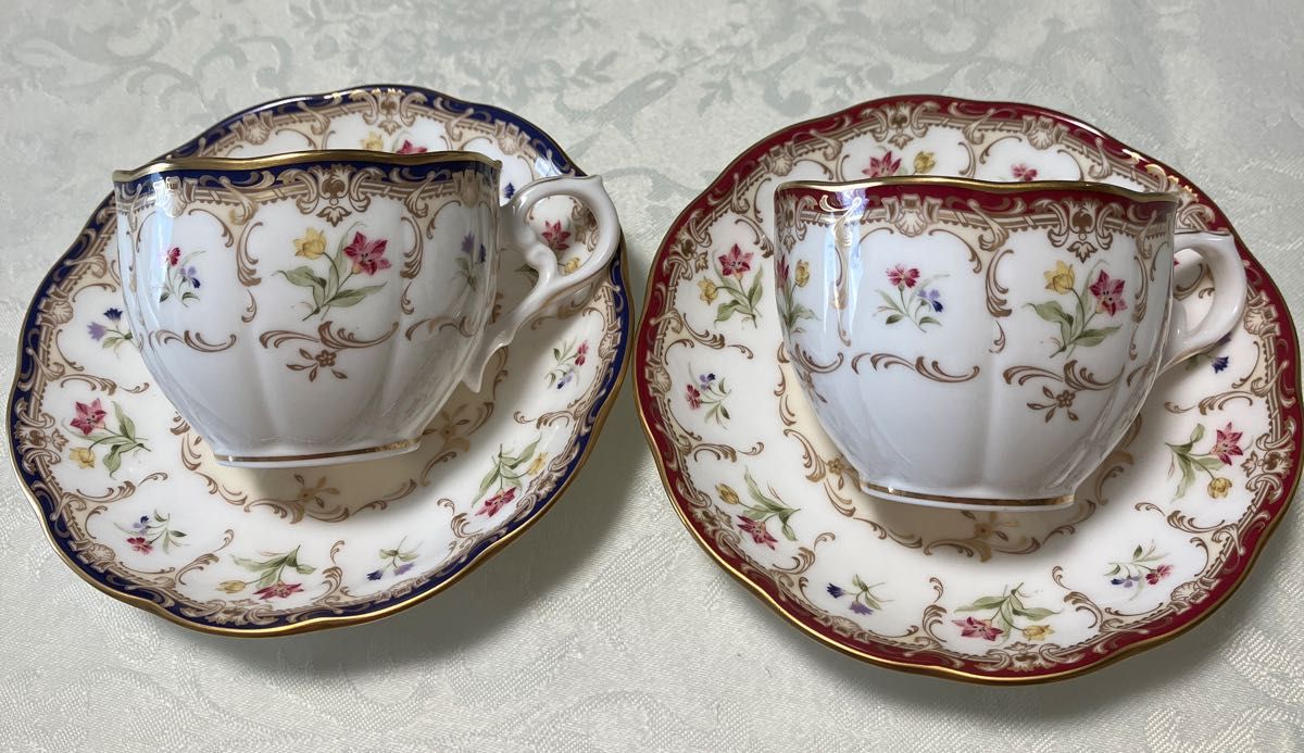 ノリタケ  noritake  ジョリペタル　デミタスカップ＆ソーサー　ペアセット