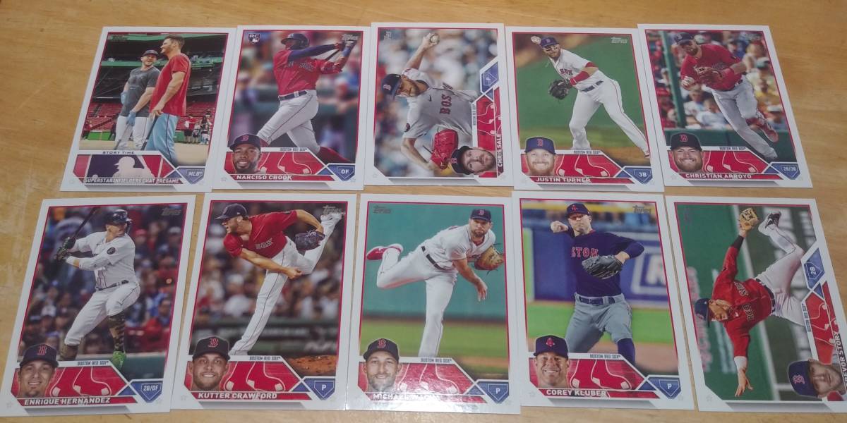 topps RED SOX レッドソックス シリアル インサートカードセット Rafael Devers / BOSTON FLEX / JETER DOWNS / TREVOR STORY 他_画像5