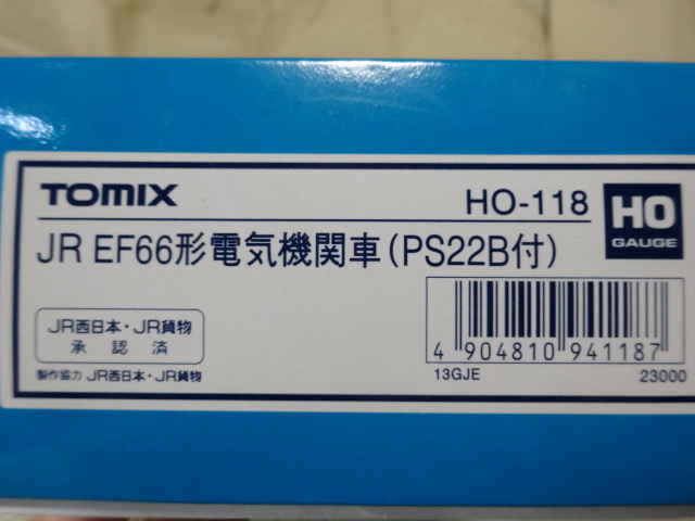 トミックス ＨＯ－１１８ ＥＦ６6 電気機関車 ＰＳ２２Ｂ付 _画像1