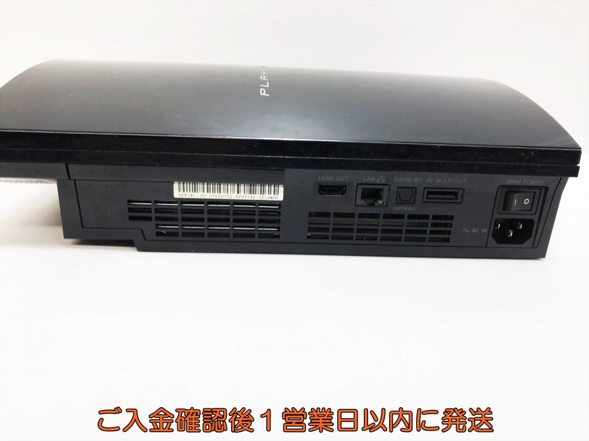 【1円】PS3 本体 CECHA00 ブラック 60GB ゲーム機本体 SONY 未検品 ジャンク M05-882ym/G4_画像3