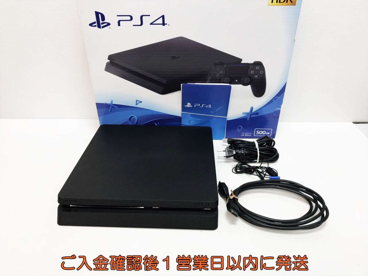 【1円】PS4 本体/箱 セット CUH-2100A ブラック 500GB ゲーム機本体 SONY 初期化/動作確認済み M01-178ym/G4_画像1