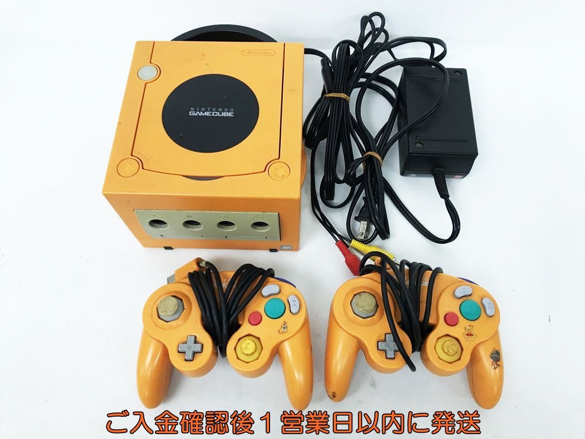 【1円】任天堂 ニンテンドーゲームキューブ 本体 セット オレンジ GC 未検品ジャンク DC08-326jy/G4_画像1