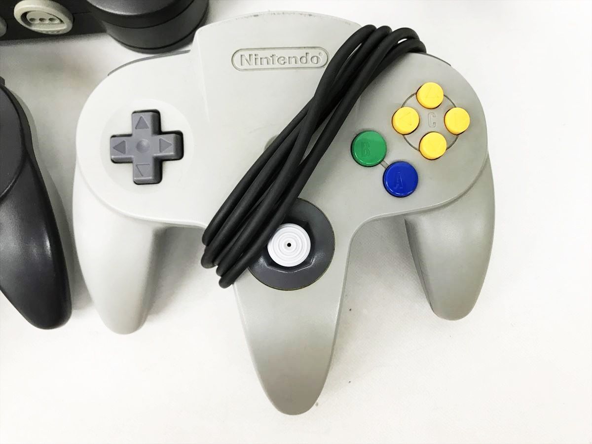 【1円】任天堂 ニンテンドーロクヨン 本体 セット コントローラー2個 未検品ジャンク N64 レトロゲーム機 DC07-764jy/G4_画像2