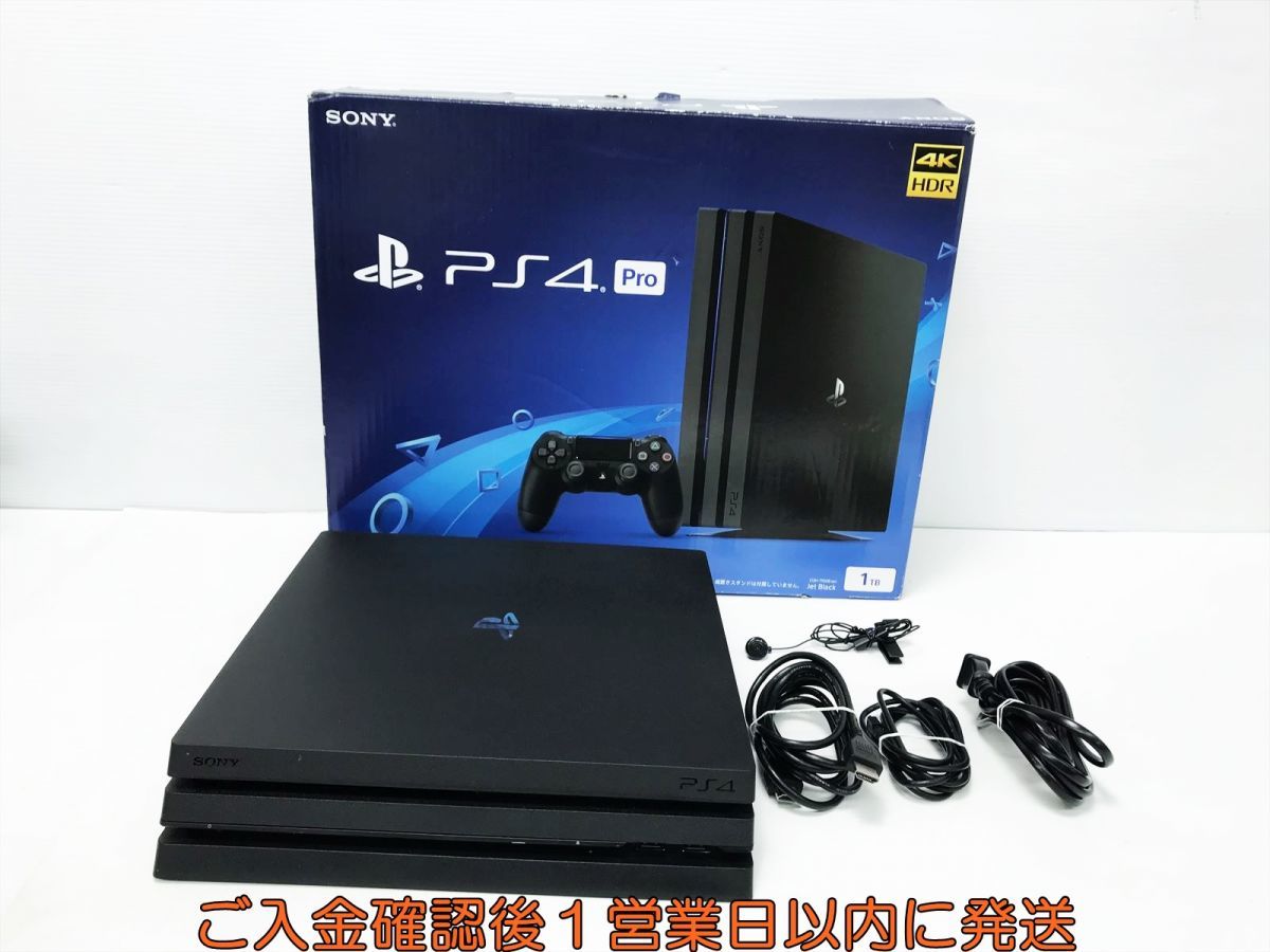 【1円】PS4 Pro 本体/箱 セット 1TB ブラック SONY PlayStation4 CUH-7100B 初期化/動作確認済 プレステ4プロ G04-320yk/G4_画像1