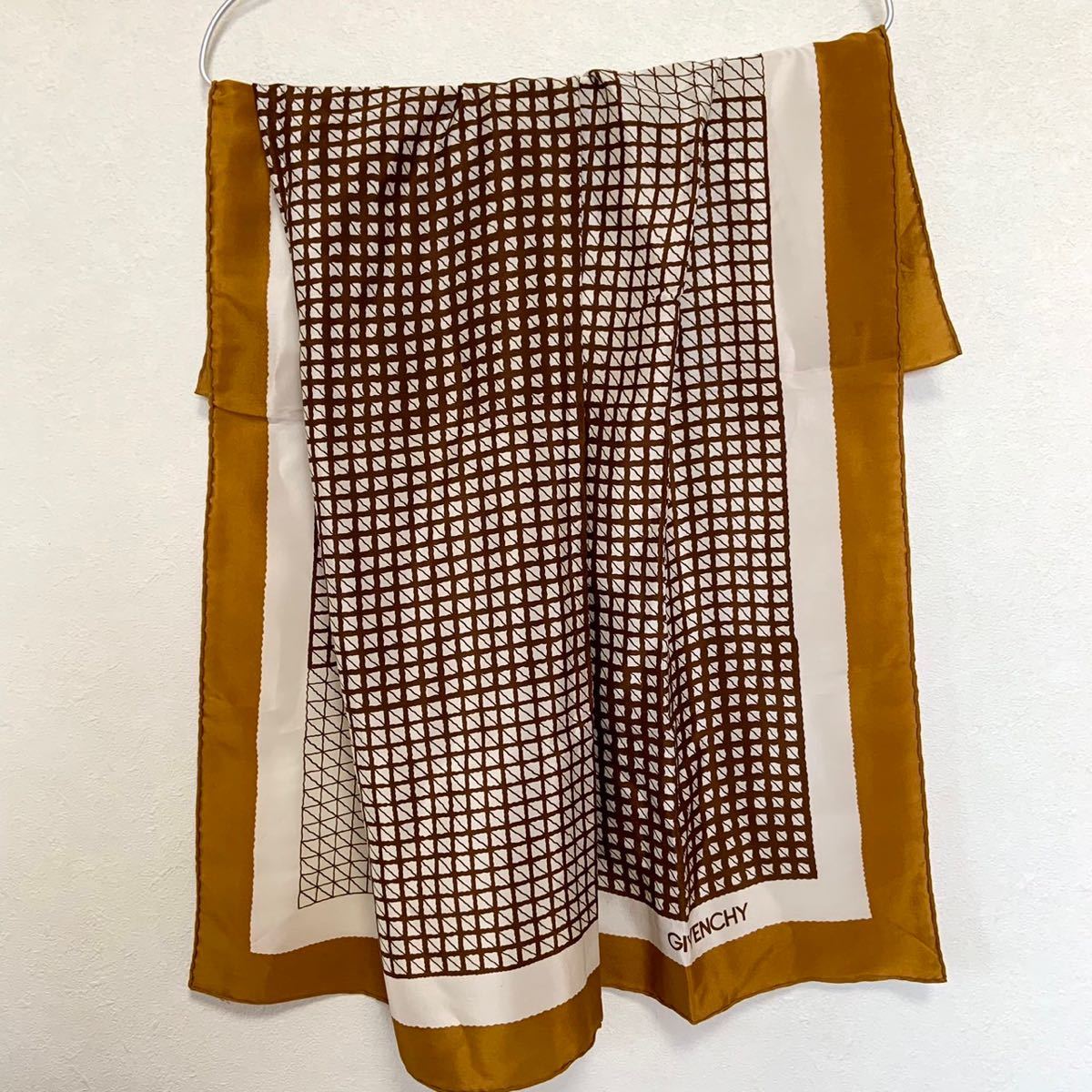 GIVENCHY ジバンシー シルク スカーフ 絹 シルク100% 約78×78cm GIVENCHY ジバンシー シルク スカーフ 絹 シルク100% 約78×78cm