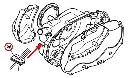 ●4L0-13174-00 ホルダー，オイルパイプ ☆2/ ヤマハ純正新品 オイルポンプホースグロメット RZ250/RZ350_画像2