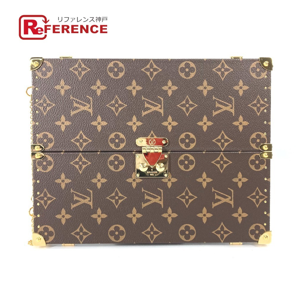 未使用 LOUIS VUITTON ルイヴィトン GI0554 ホーム ミラー トランク インテリア 三面鏡 モノグラム 鏡 ブラウン レディース【中古】_画像1