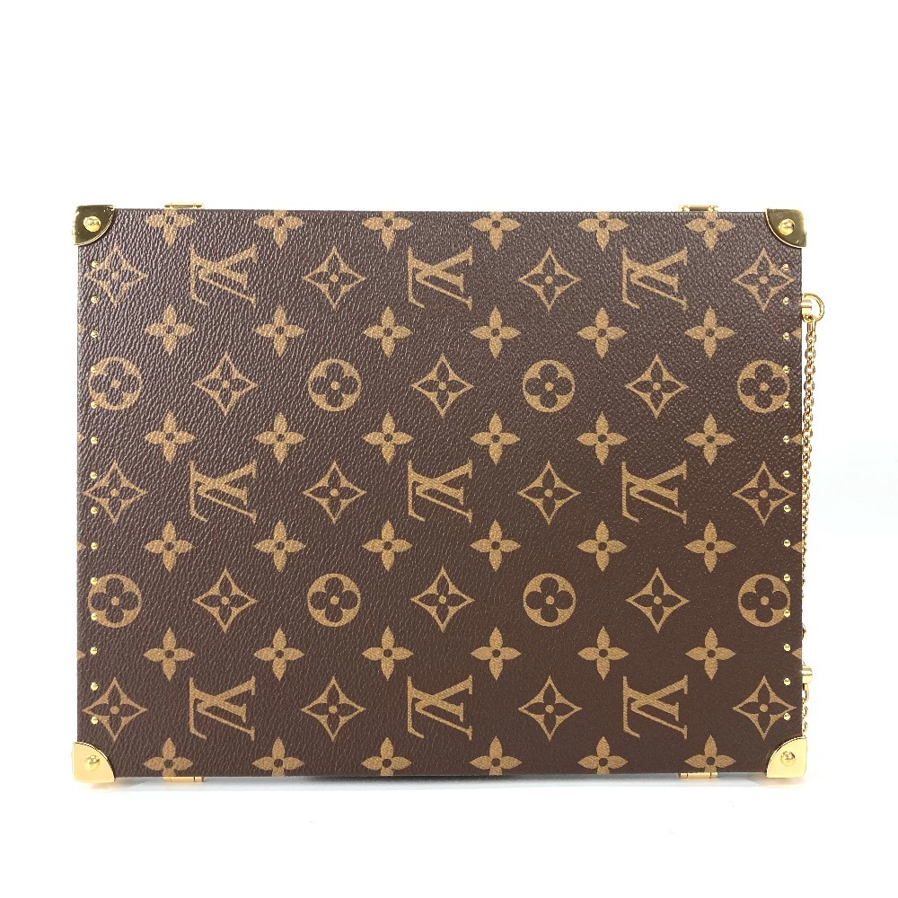 未使用 LOUIS VUITTON ルイヴィトン GI0554 ホーム ミラー トランク インテリア 三面鏡 モノグラム 鏡 ブラウン レディース【中古】_画像2