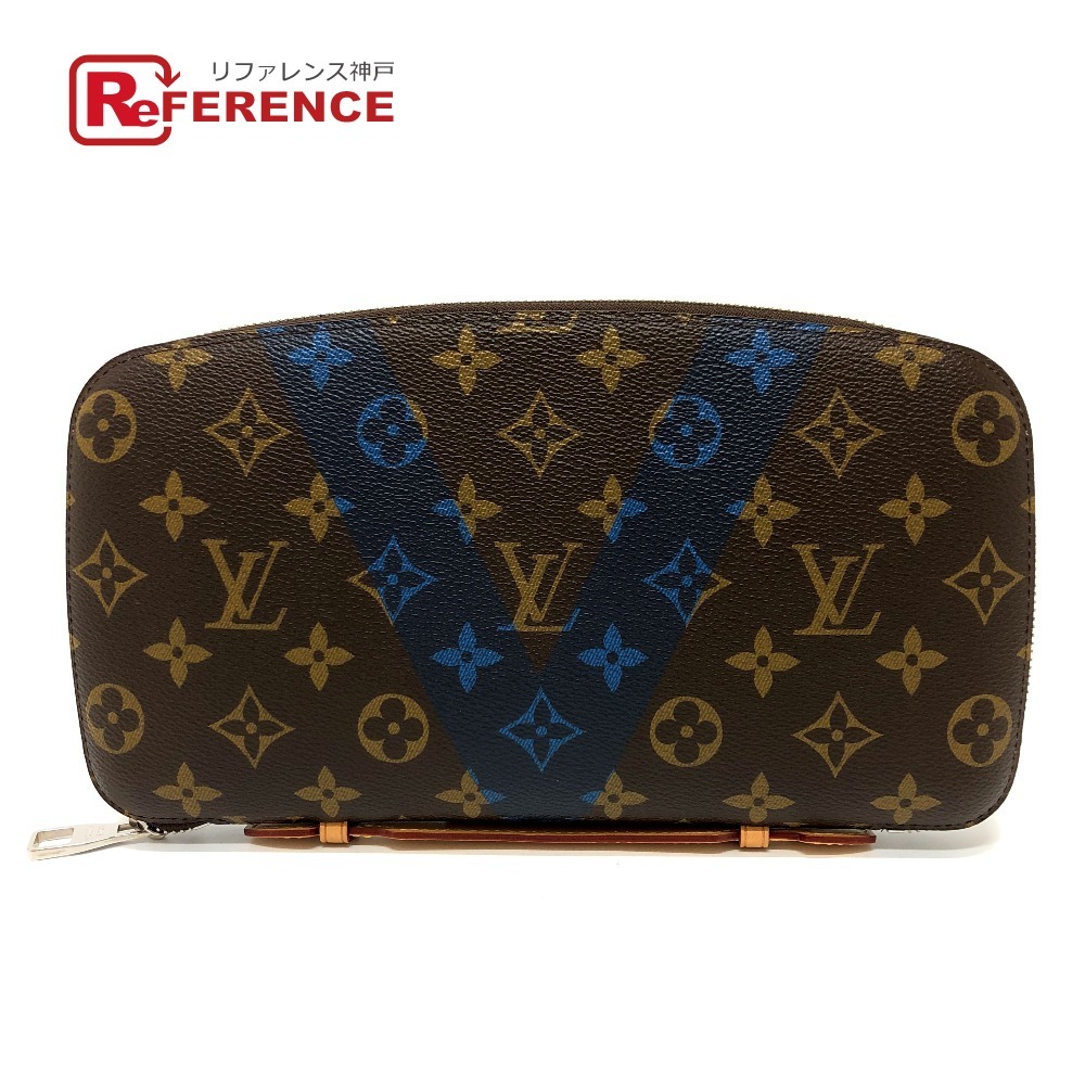 LOUIS VUITTON ルイヴィトン M61172 アトール トラベルケース モノグラム 長財布 ブラウン メンズ【中古】の画像1