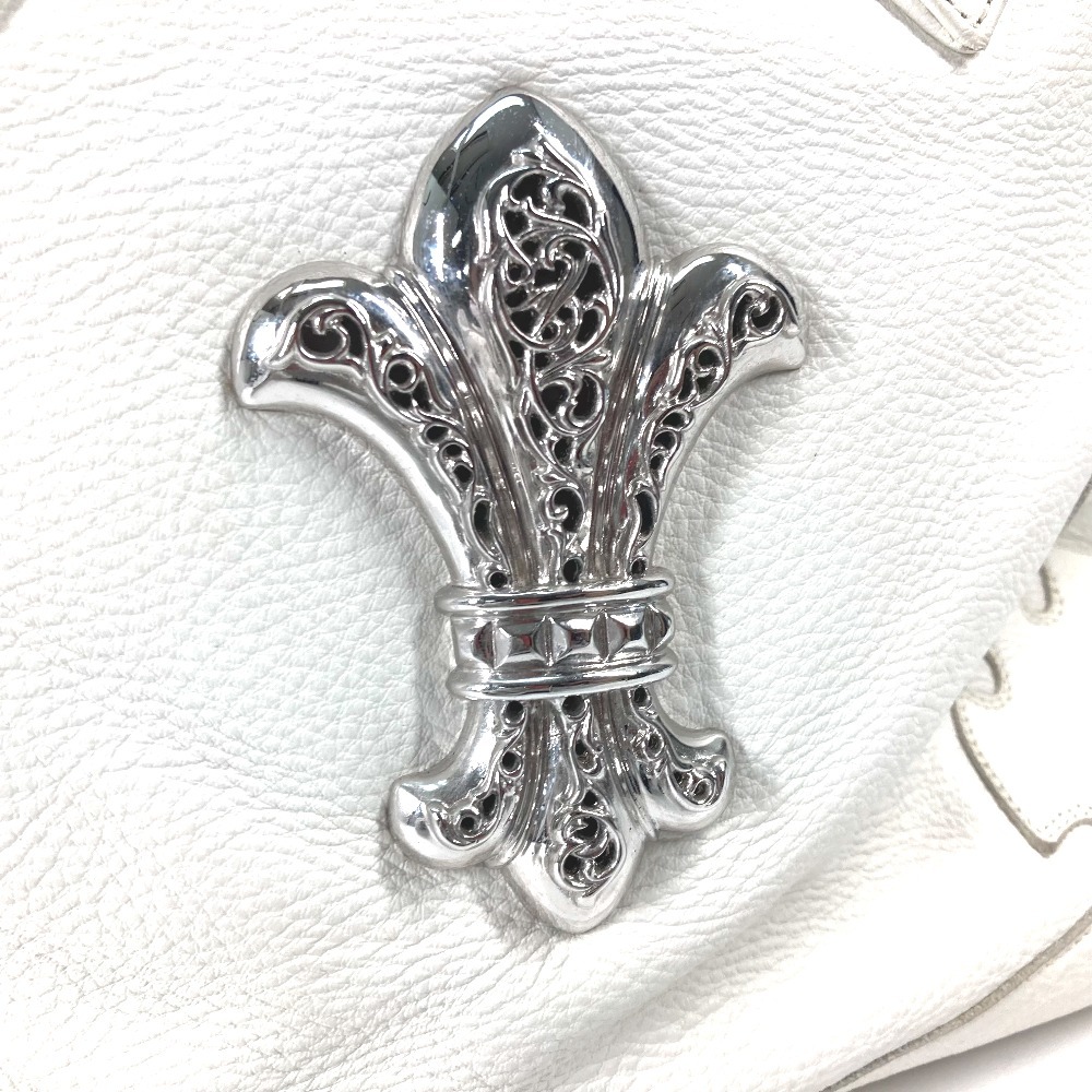 CHROME HEARTS クロムハーツ BSフレア ショルダーバッグ カバン ロゴ カバン トートバッグ ホワイト メンズ【中古】_画像5