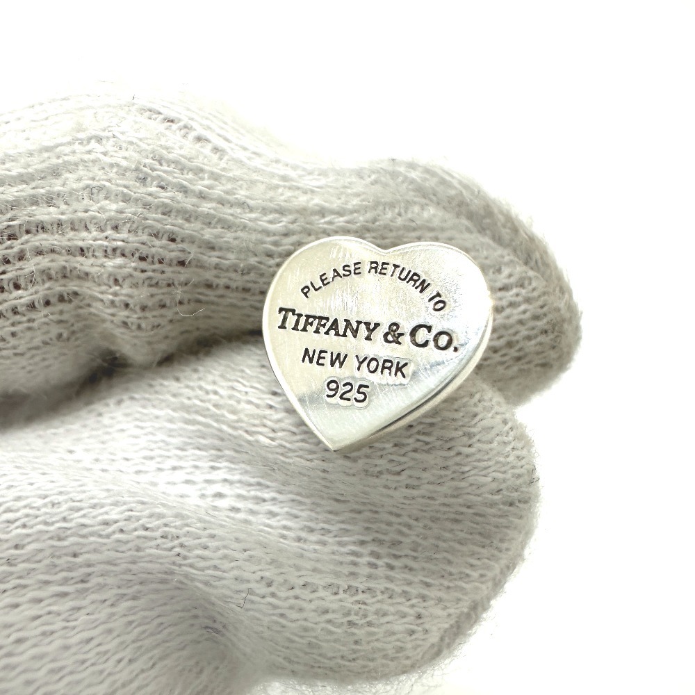 TIFFANY&Co. Tiffany Retun to Tiffany Mini Heart tag earrings silver lady's [ used ]