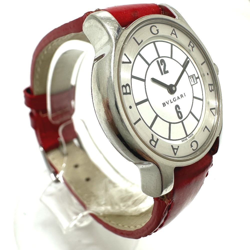BVLGARI BVLGARY Solotempo кварц Date наручные часы серебряный женский [ б/у ]
