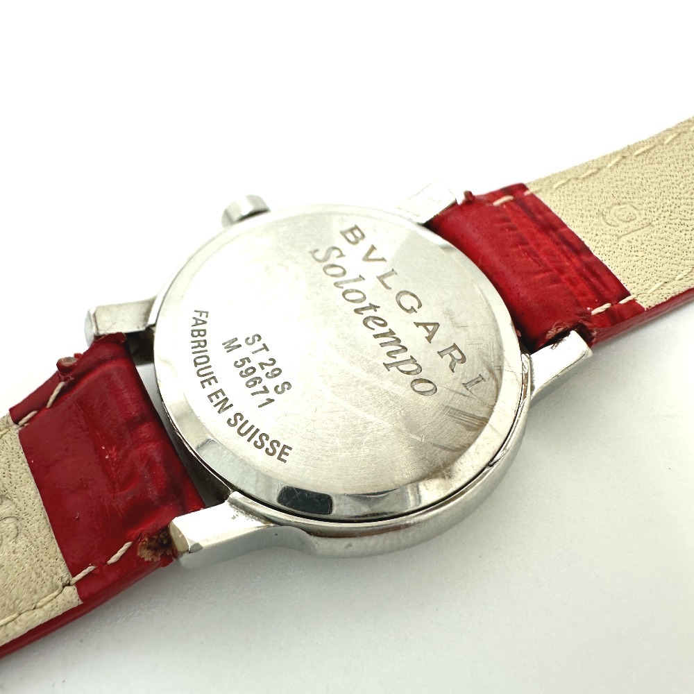 BVLGARI BVLGARY Solotempo кварц Date наручные часы серебряный женский [ б/у ]