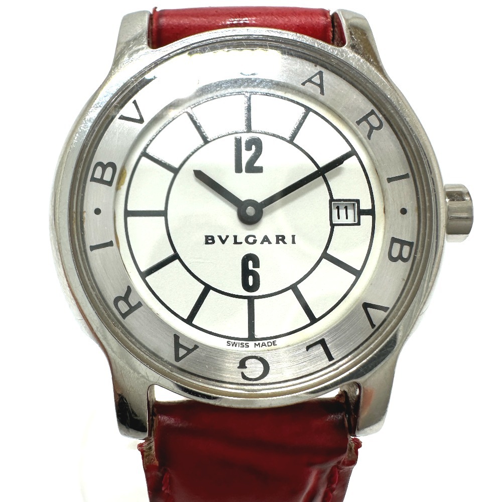 BVLGARI BVLGARY Solotempo кварц Date наручные часы серебряный женский [ б/у ]