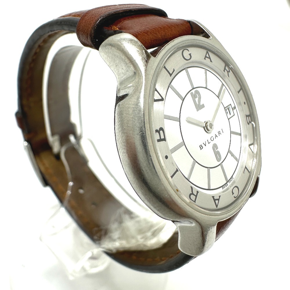 BVLGARI BVLGARY ST29S Solotempo кварц Date наручные часы серебряный женский [ б/у ]