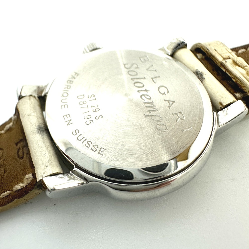 BVLGARI BVLGARY ST29S Solotempo кварц Date наручные часы серебряный женский [ б/у ]