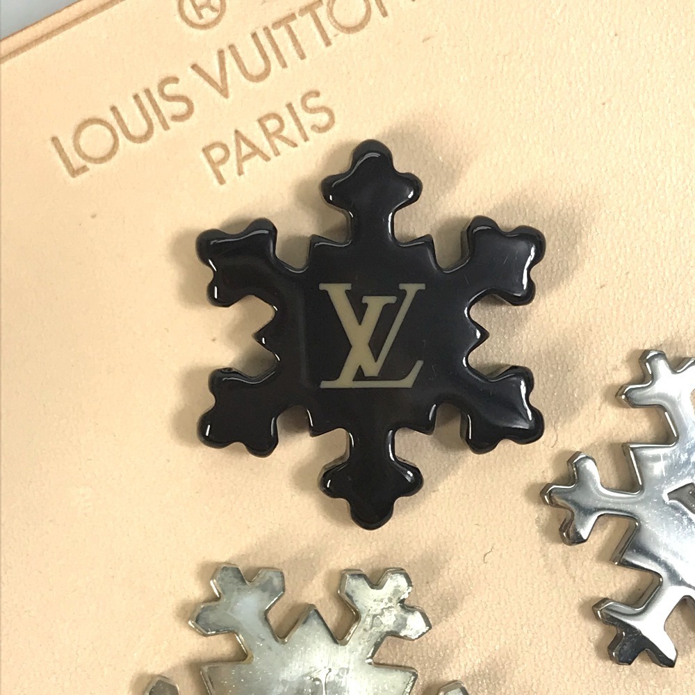 LOUIS VUITTON ルイヴィトン M65390 キット ピンズ エトワール デ ネイジ ピンバッジ 3点セット 雪の結晶 ブローチ シルバー【中古】_画像5