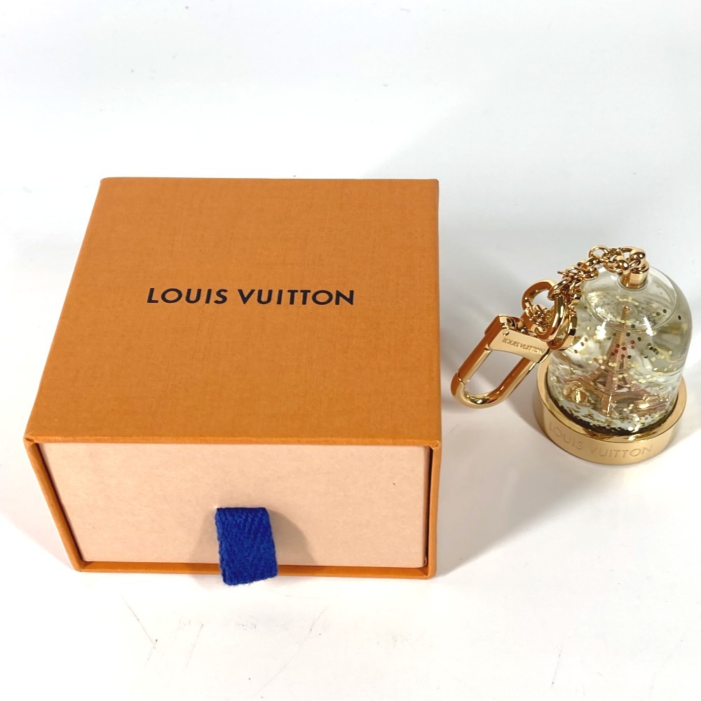 美品 LOUIS VUITTON ルイヴィトン M69013 スノードーム エッフェル塔 バッグチャーム バッグチャーム キーホルダー ゴールド【中古】_画像2