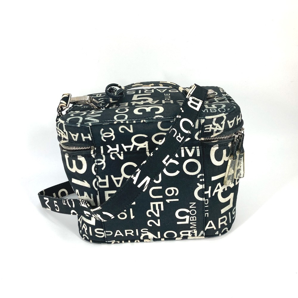 CHANEL シャネル バニティバッグ 2WAY ショルダーバッグ カバン バイシーライン ハンドバッグ ブラック レディース【中古】_画像2