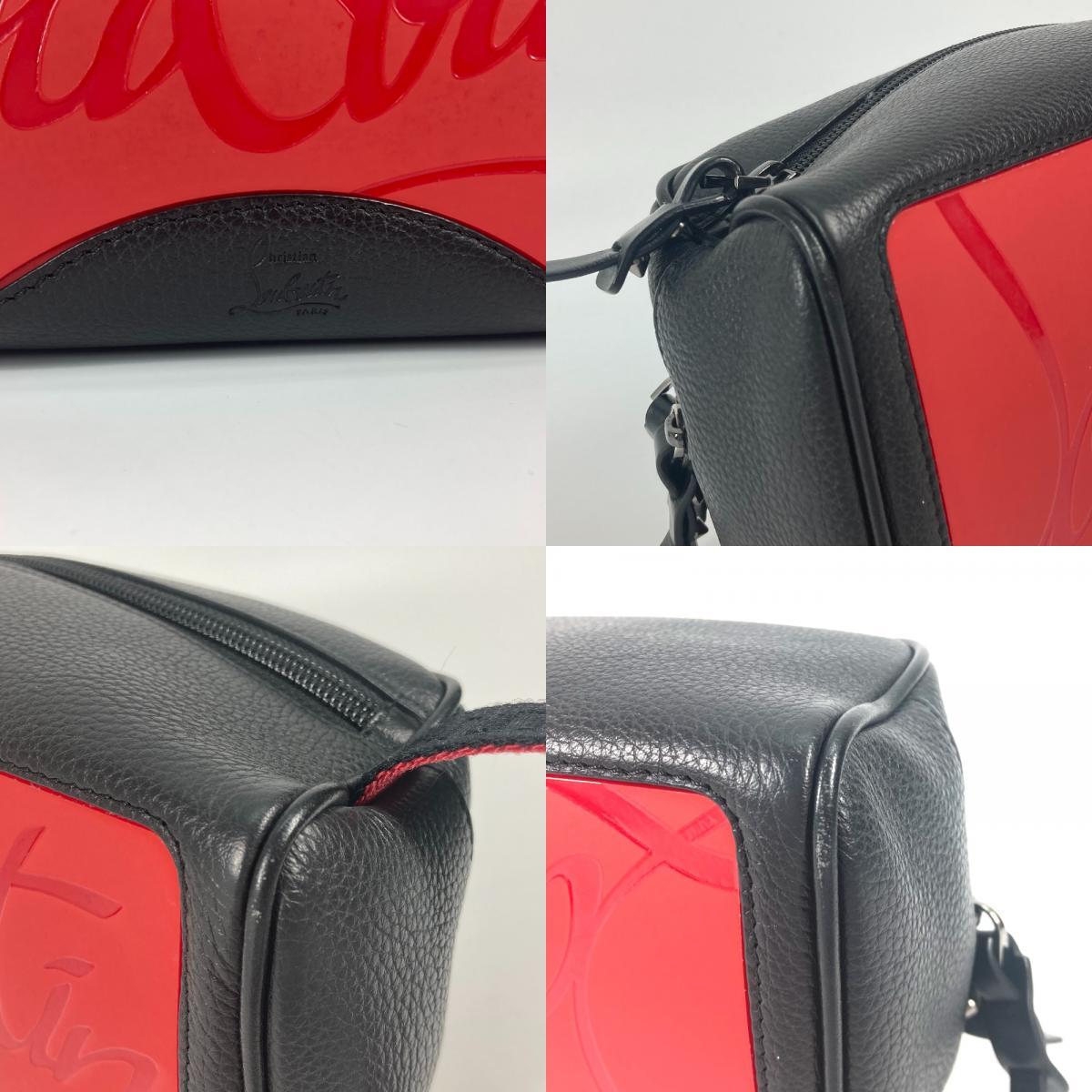 Christian Louboutin Christian Louboutin blaster Raver sole keep hand attaching clutch bag bag second bag black [ used ]