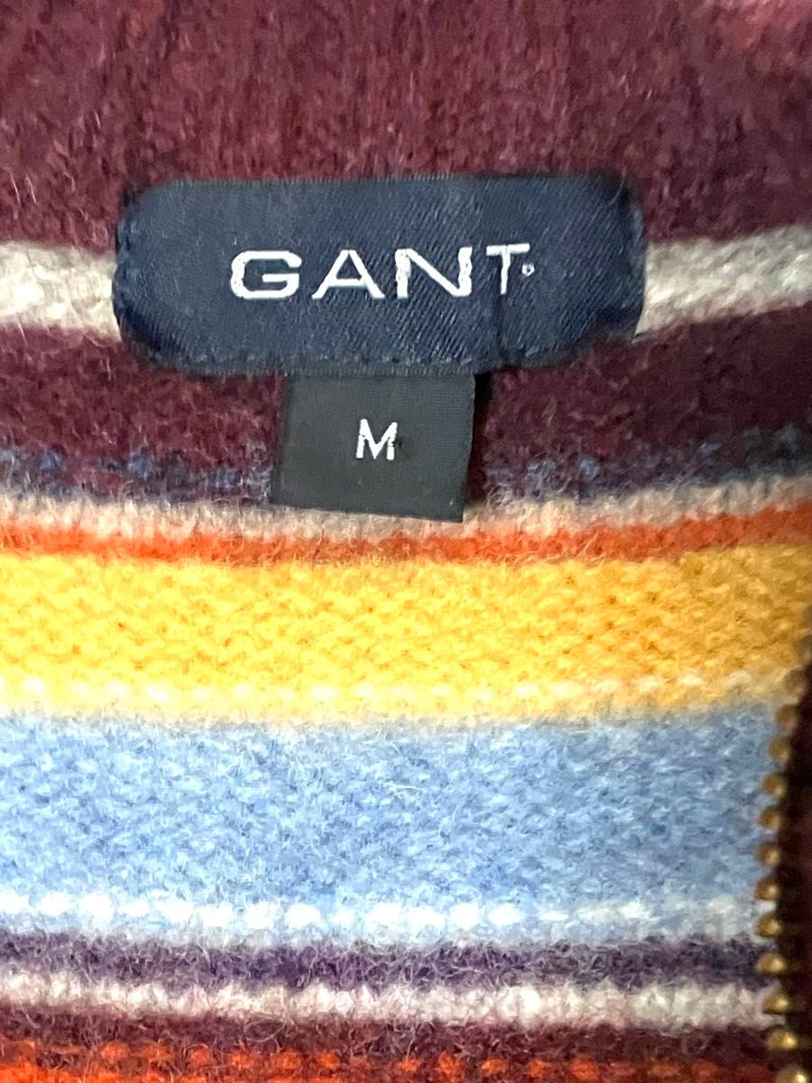 古着　gant  rugger ハーフジップ ニット　M