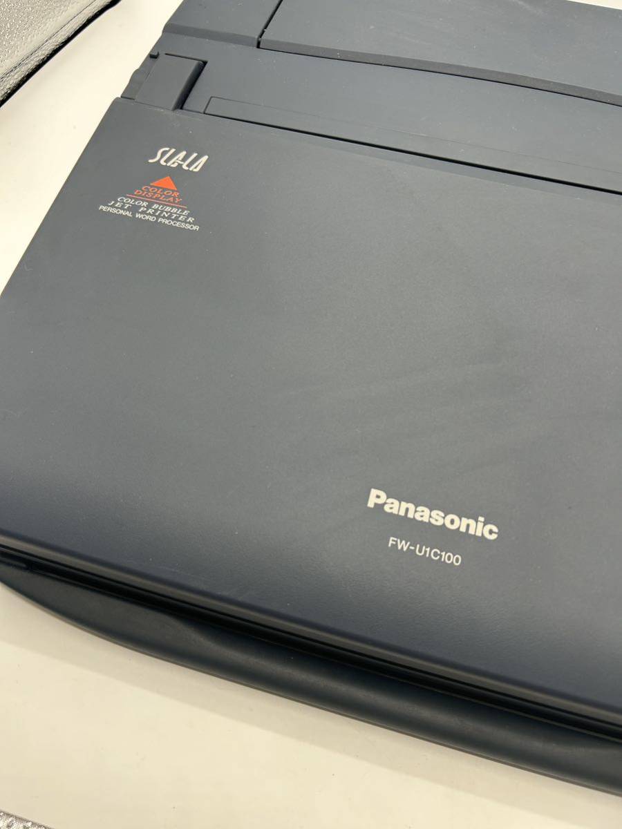 【中古】 Panasonic パナソニック SLALA スララ ワープロ ワードプロセッサー FW-U1C100 電源ケーブル付き （通電確認済み）_画像5