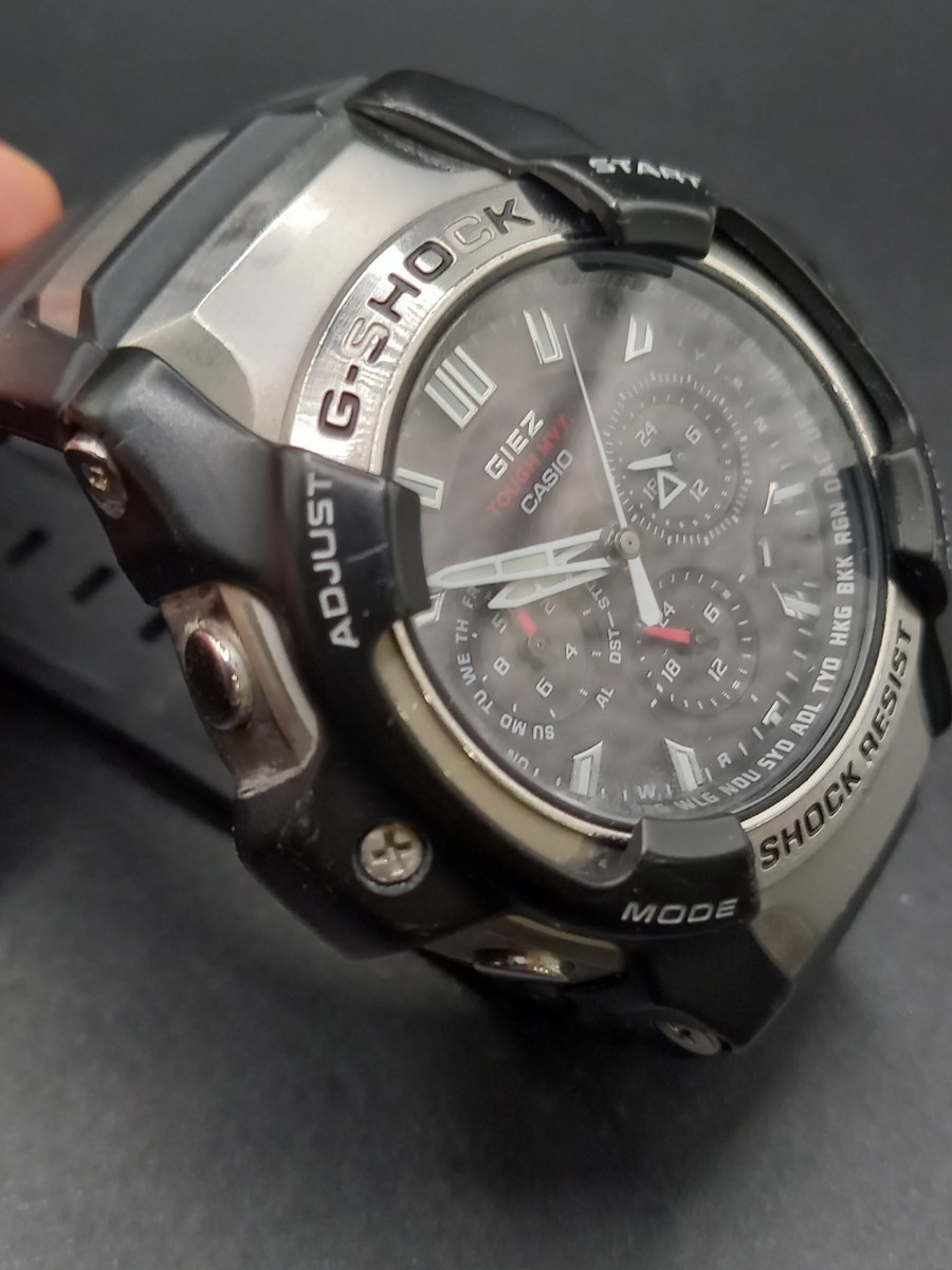 ★CASIO/カシオ　G-SHOCK　GIEZ　メンズ腕時計　電波ソーラー タフソーラー　GS-1400　現状品　0130OG_画像2