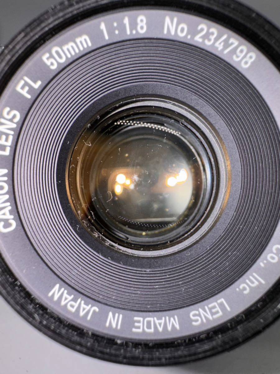 ★ Canon キャノン FT QL 一眼レフ フィルムカメラ CANON LENS FL 50mm 1:1.8 中古品 #D717 0203SA_画像5