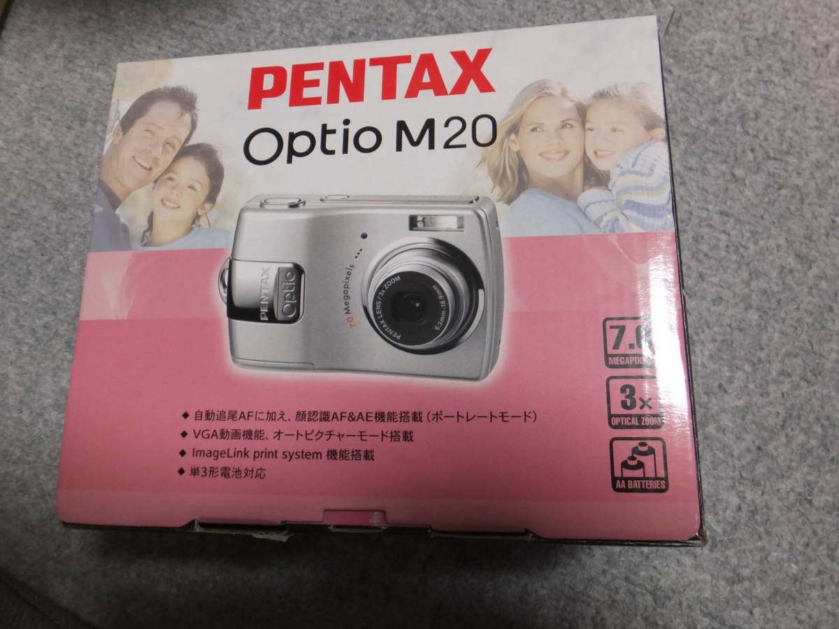 ★☆単三電池仕様 PENTAX Optio M20　コンパクトデジタルカメラ　付属品あり デジカメ 動作確認済み☆★_画像1