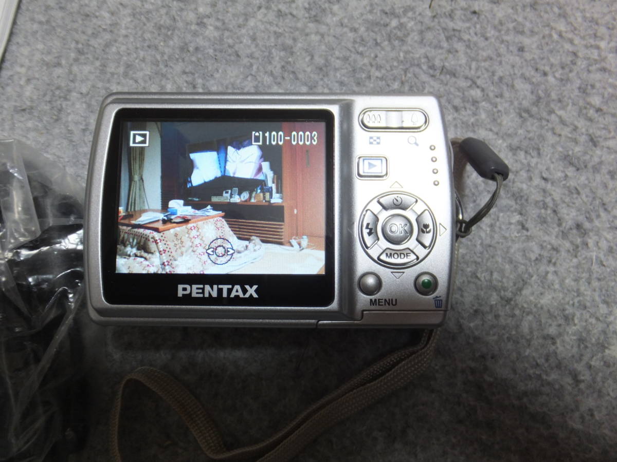 ★☆単三電池仕様 PENTAX Optio M20　コンパクトデジタルカメラ　付属品あり デジカメ 動作確認済み☆★_画像3