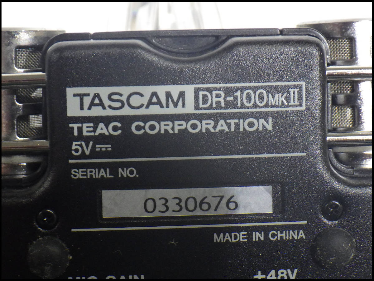 ●中古品美品●TASCAM●タスカム●リニアPCMレコーダー●DR-100MKII●DR-100MK2●管理②_画像7