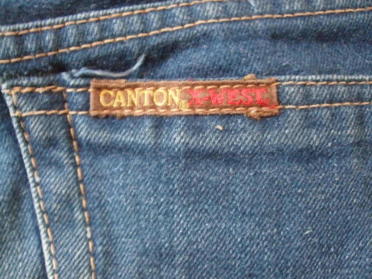 ＵＳＥＤ　ＣＡＮＴＯＮ　ＸーＷＥＳＴ　ベルボトムジーンズ　Ｗ３４Ｌ３１_画像7