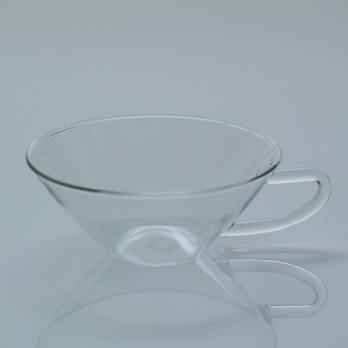 イエナグラス ティーカップ 耐熱ガラス / JENA GLAS JENAER GLAS Tea Cup / アンティーク 1950s バウハウス ドイツ 硝子 コーヒー うすはりの画像2